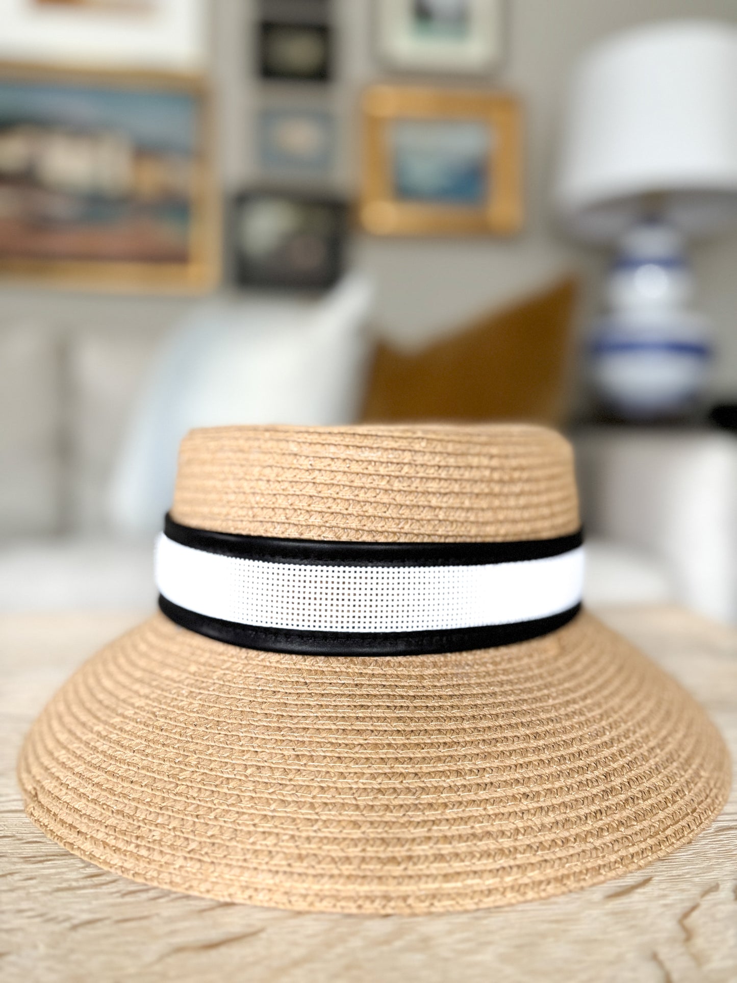 stitchable leather hatband