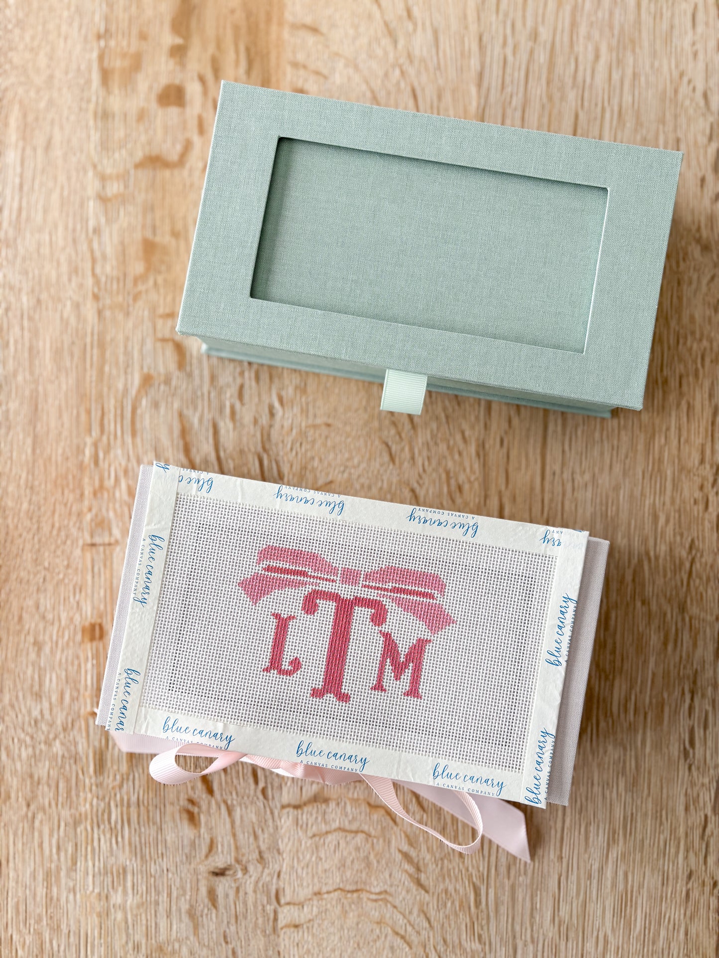 3 letter monogram Keepsake Canvas