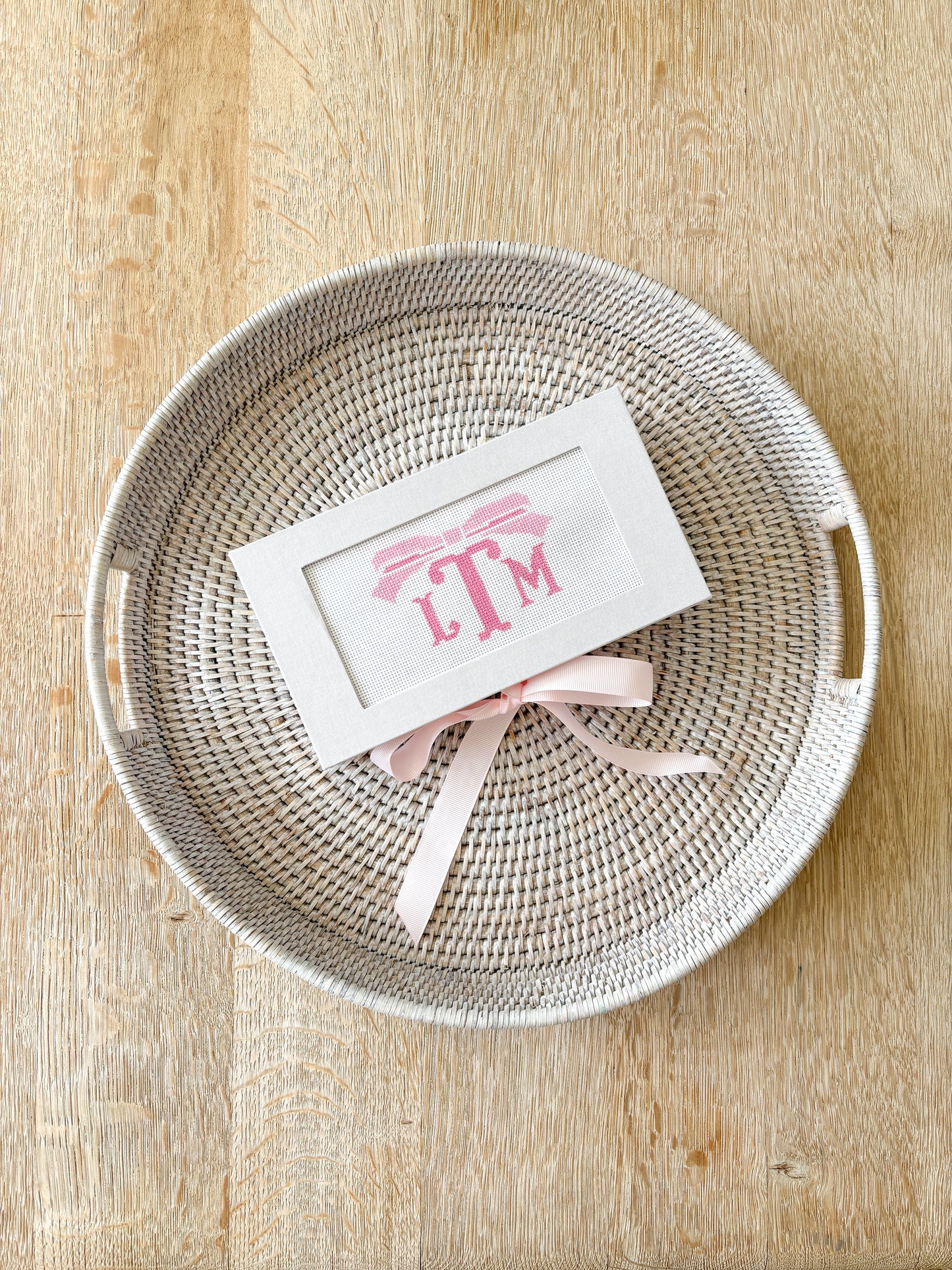 3 letter monogram Keepsake Canvas