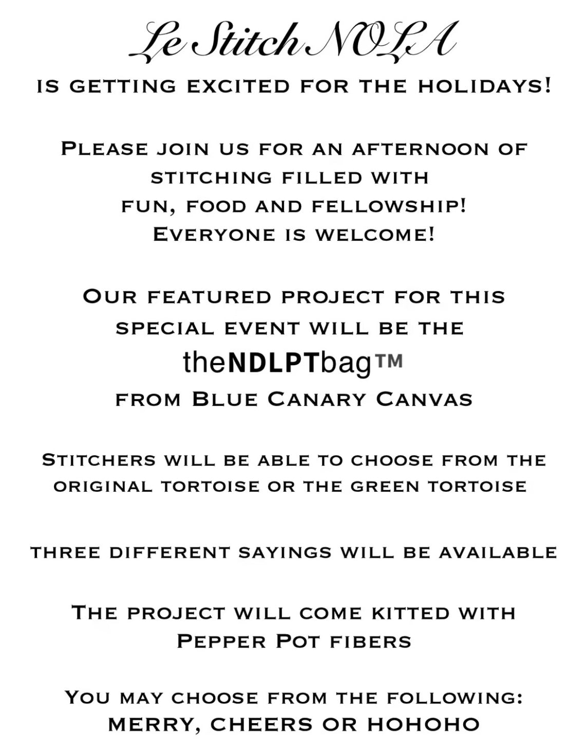 Le Stitch NOLA event ticket
