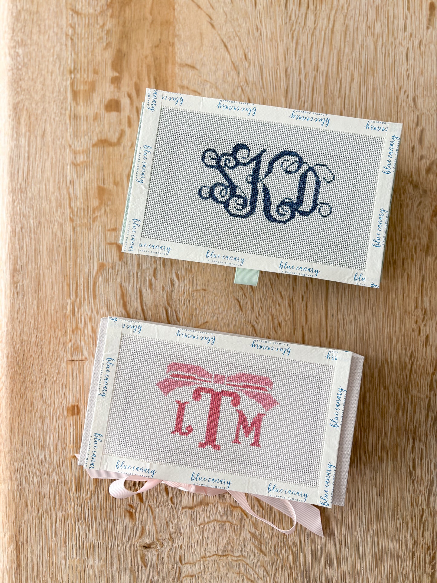 3 letter monogram Keepsake Canvas
