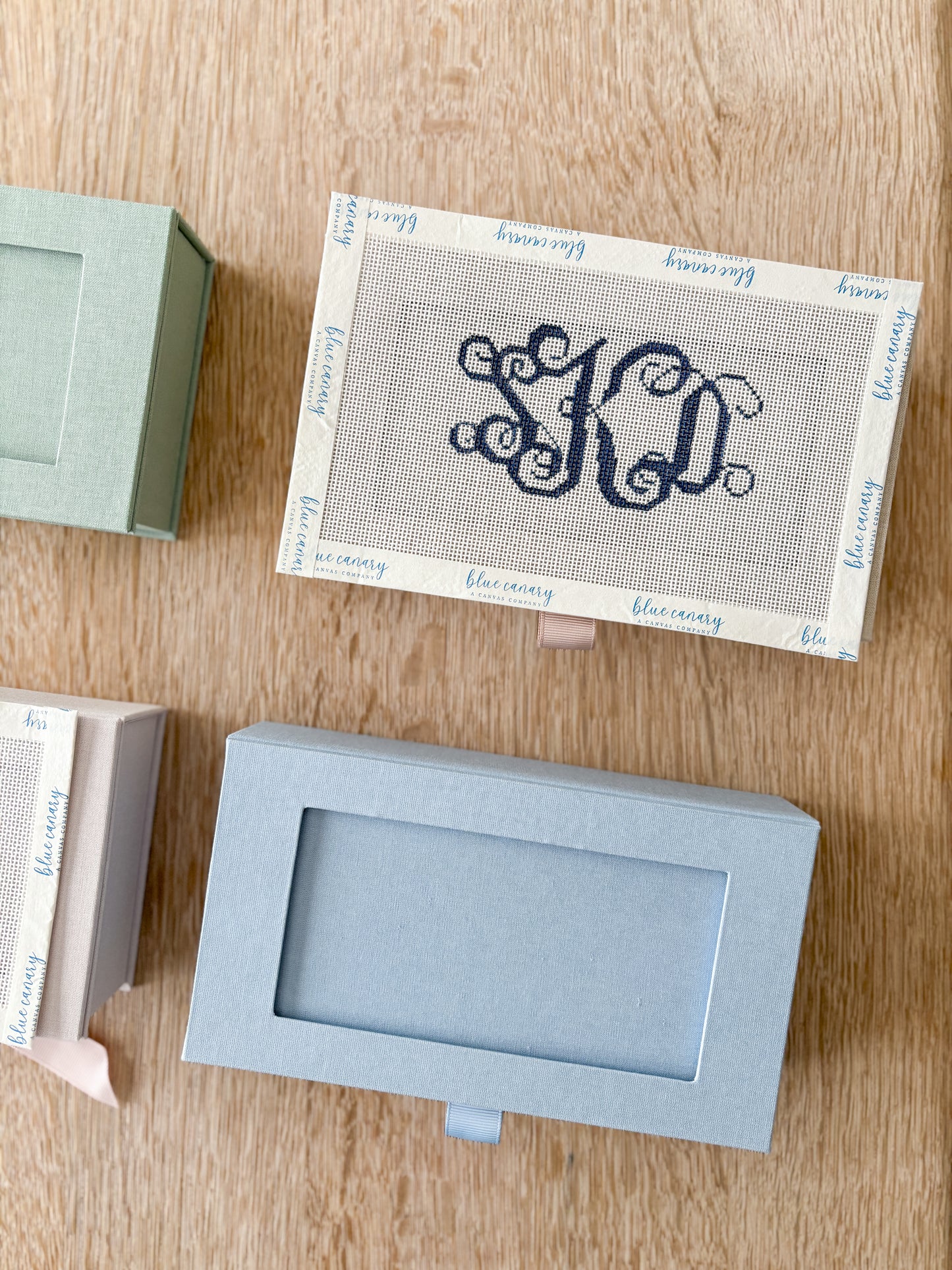 3 letter monogram Keepsake Canvas