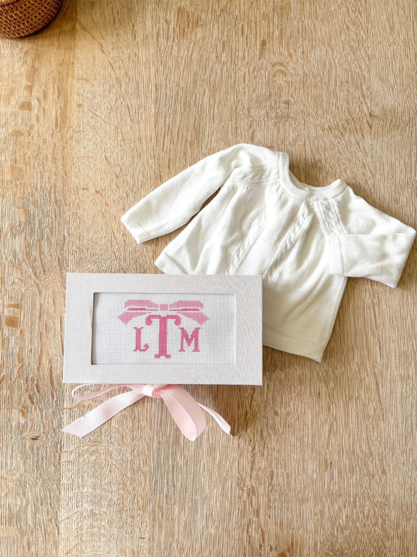 3 letter monogram Keepsake Canvas