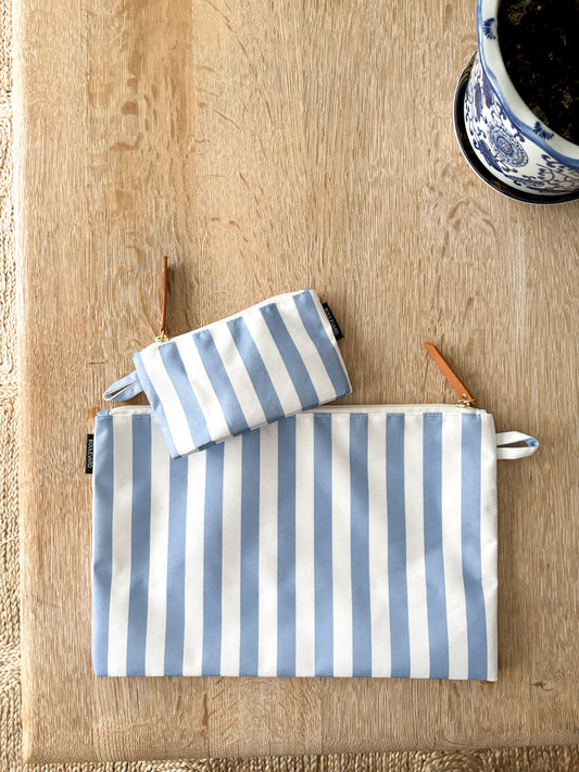 Blue Canary Cabana Stripe Pouch