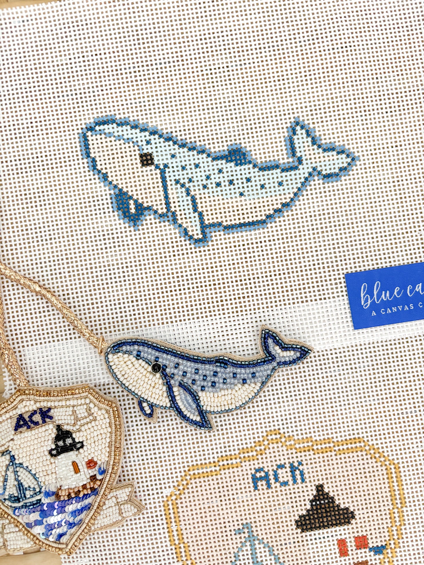 Beth Ladd Collections™️ x Blue Canary Nantucket bag charm canvases