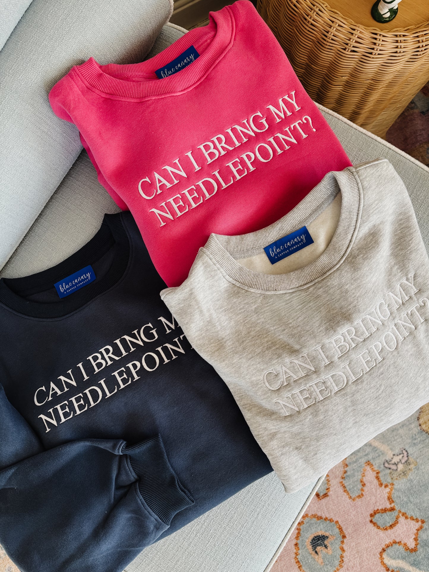 Can I Bring My Needlepoint? Crewneck Sweatshirt