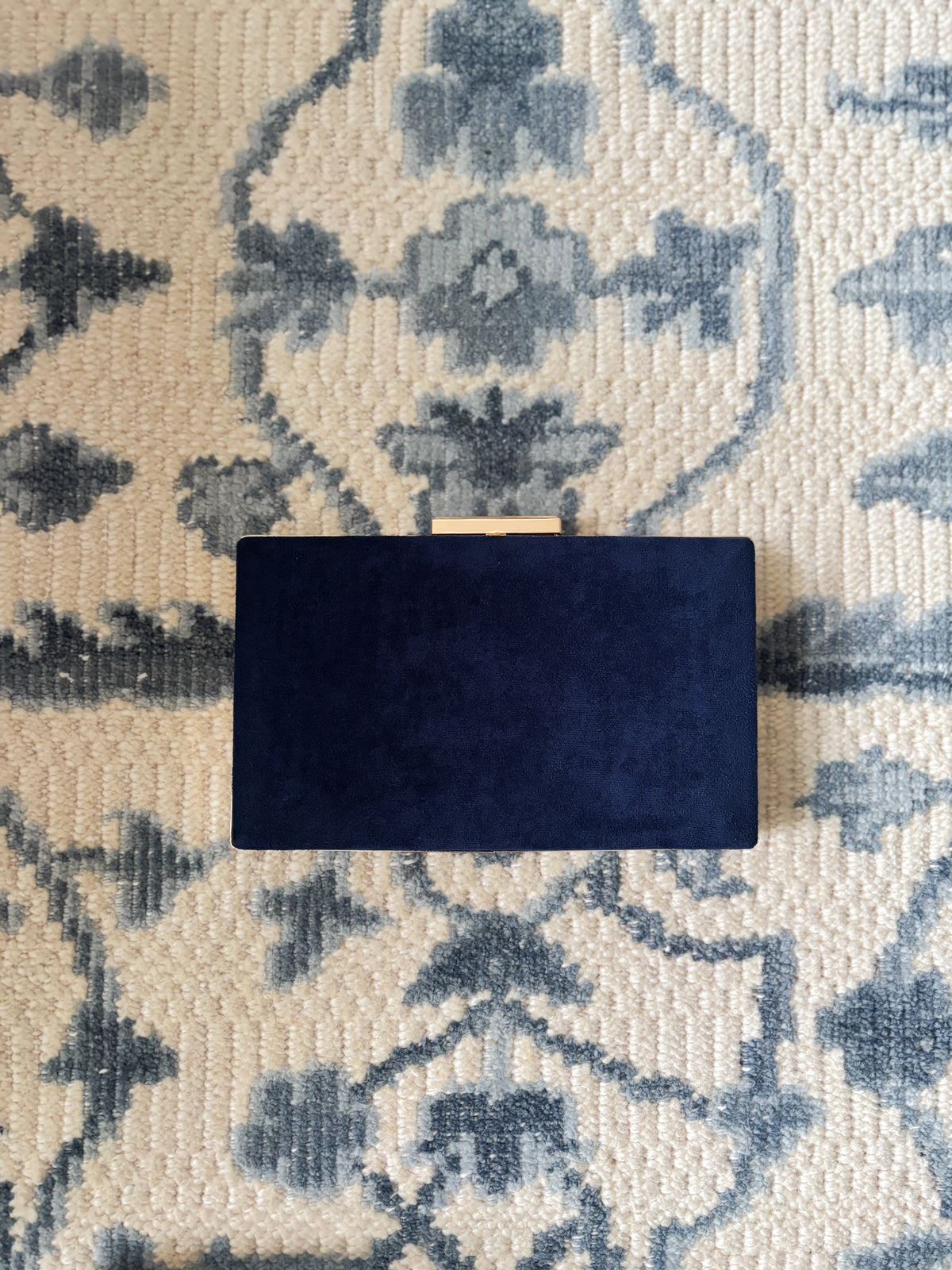 the𝗡𝗗𝗟𝗣𝗧bag™️ suede clutch with painted monogram