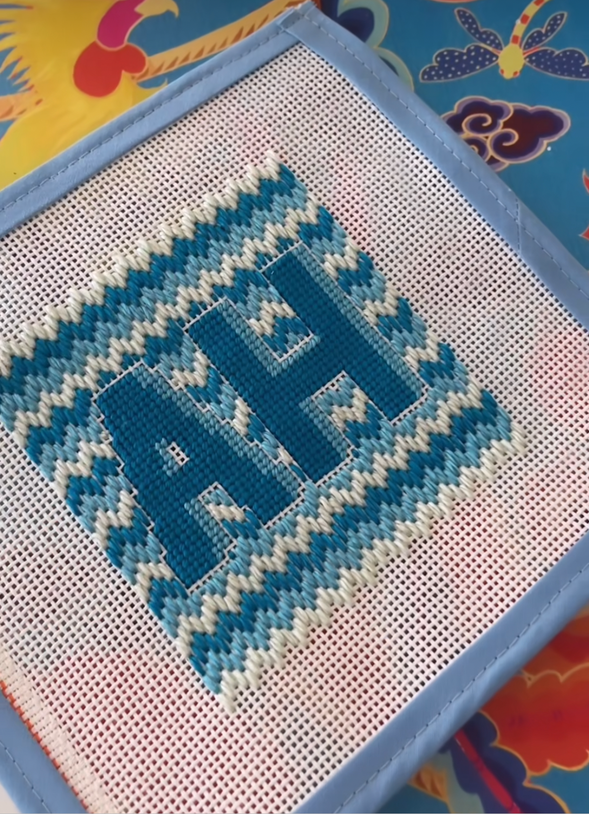 Two Letter Shadow Monogram Painted Patch