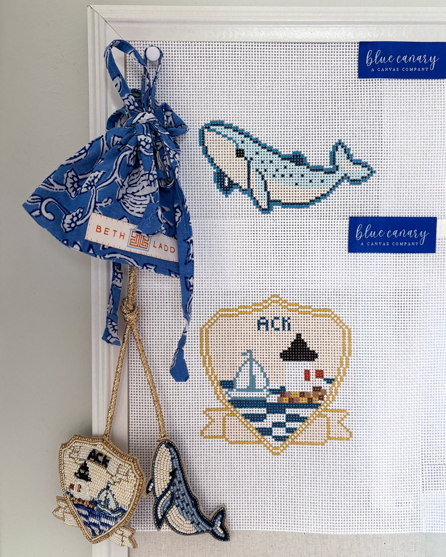 Beth Ladd Collections™️ x Blue Canary Nantucket bag charm canvases