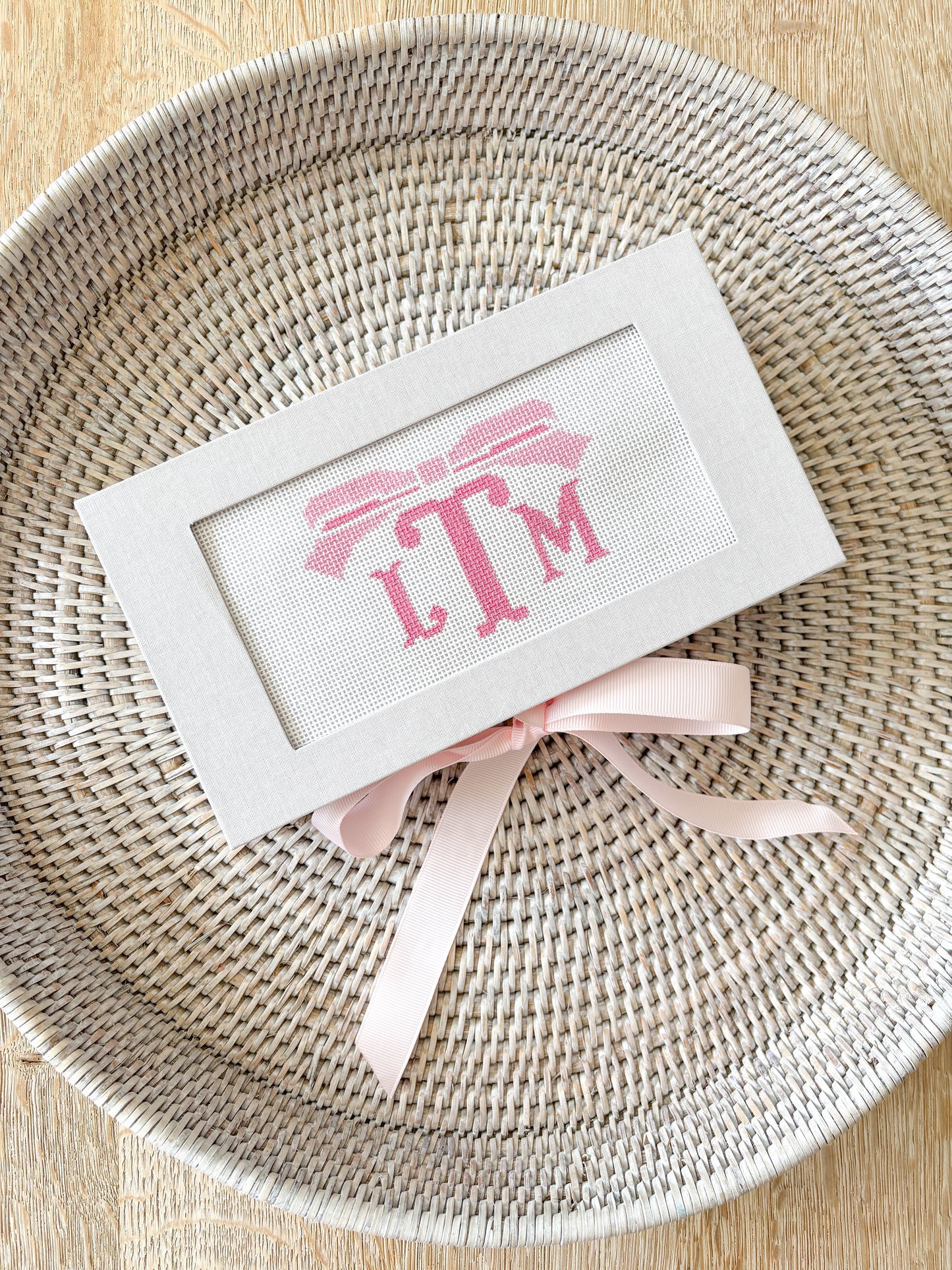 3 letter monogram Keepsake Canvas