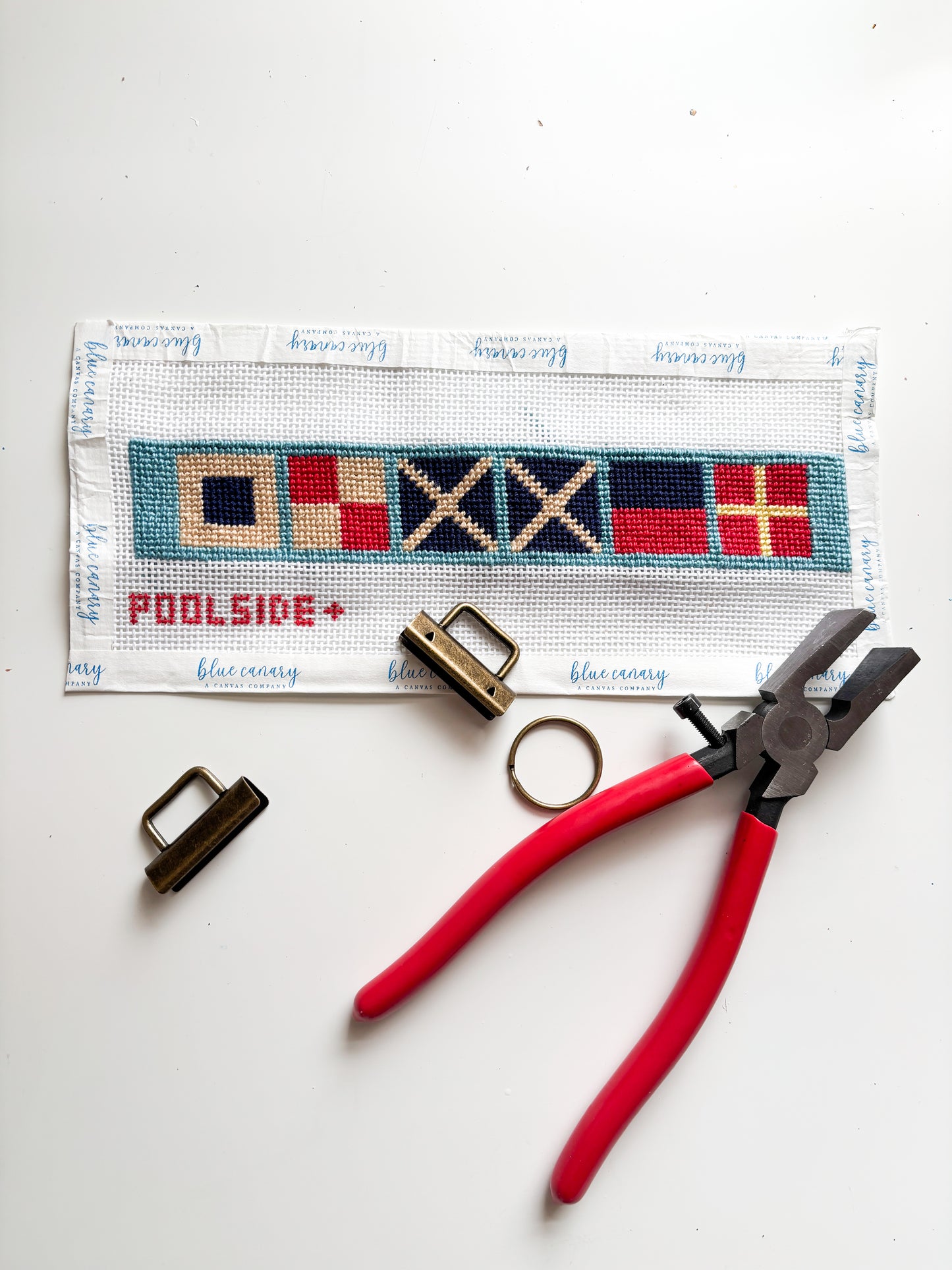 BCC x POOLSIDE key fob SUMMER canvas
