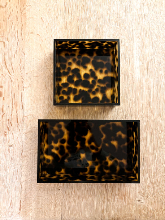 tortoise acrylic needlepoint tray