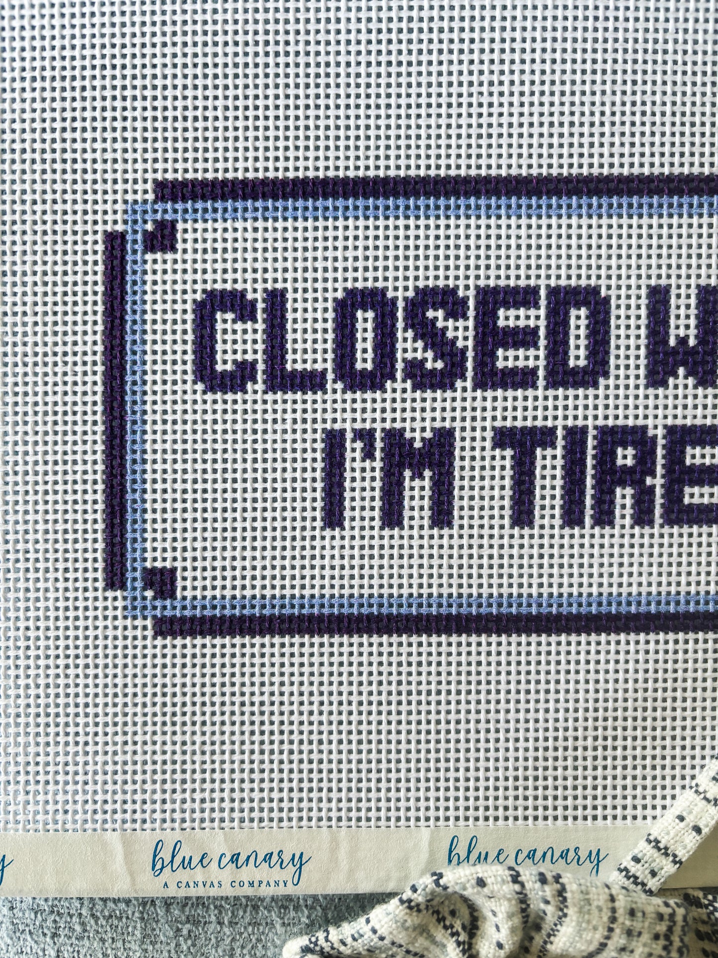 closed when I’m tired CANVAS